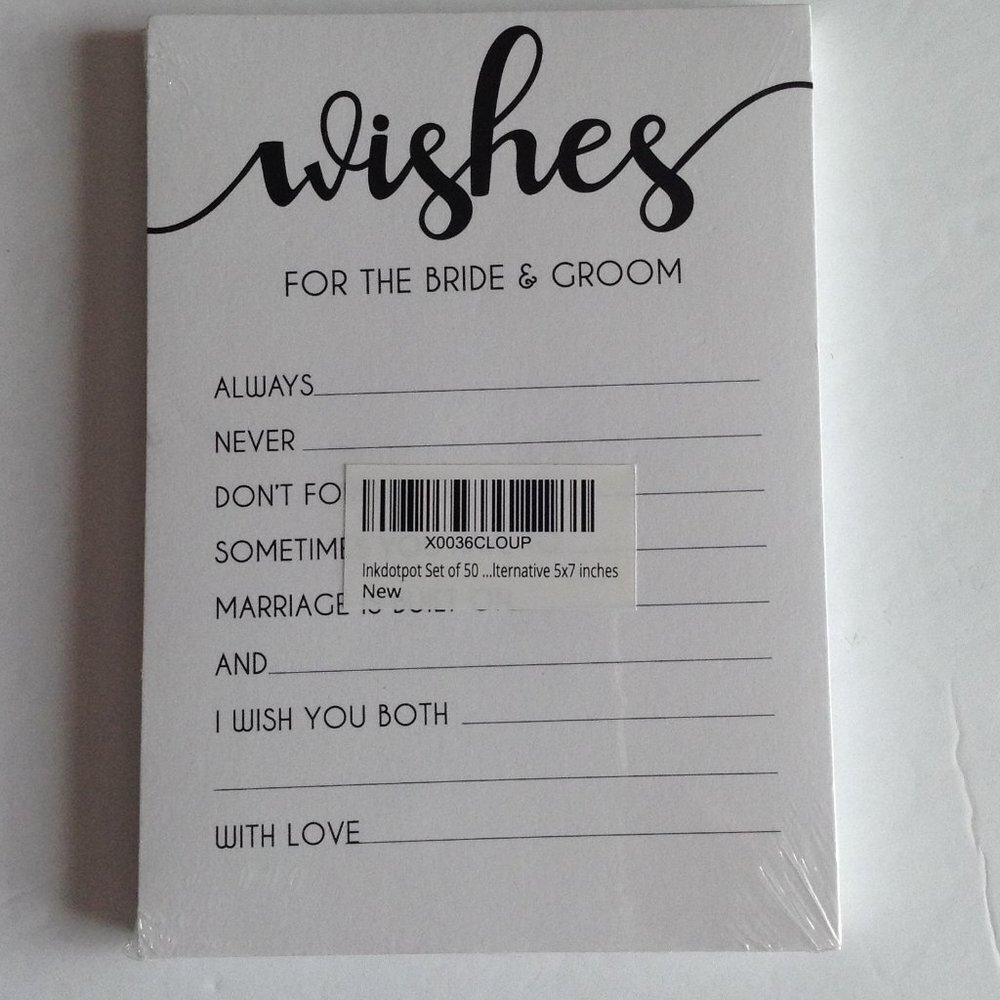 Wedding  Stationary Cards Wishes for the Bride and Groom NWOT